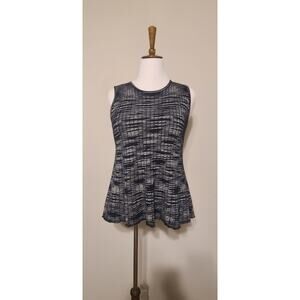 M Missoni Sleeveless Sweater Tank Top Black And White Size L EUC